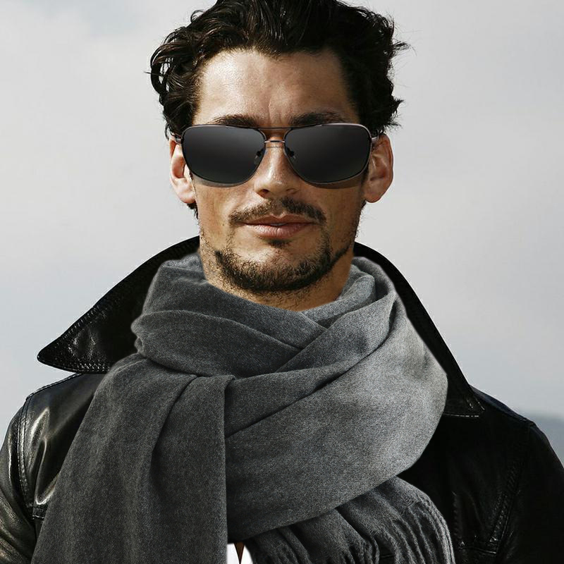Fashion Scarf Man Winter Warm  - Wool Scarf Men のレビューと価格