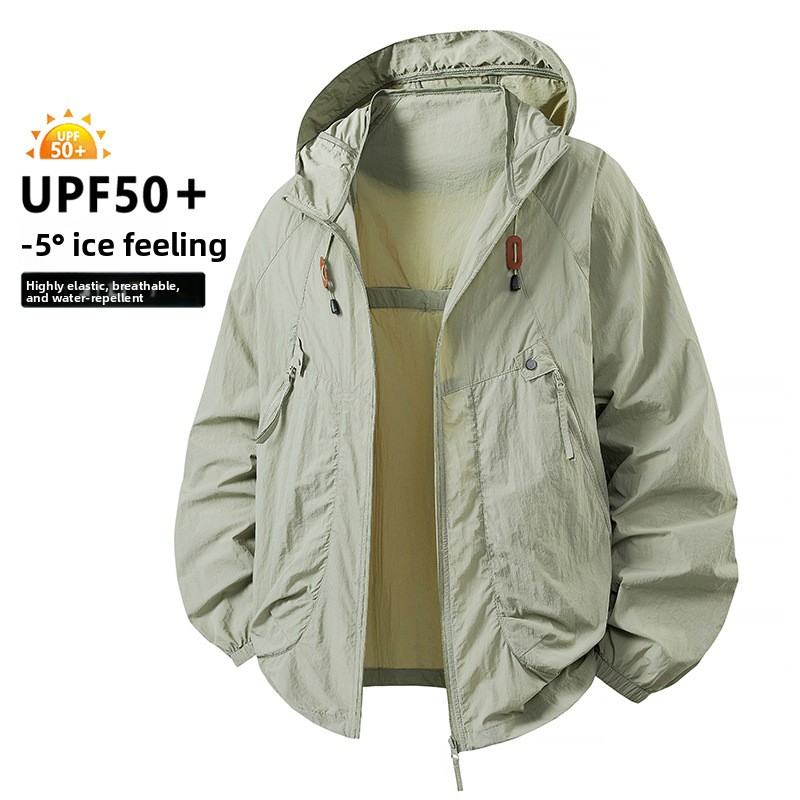 UPF50+ New Fashion Men Summer  - Down Jacket Packable のレビューと価格