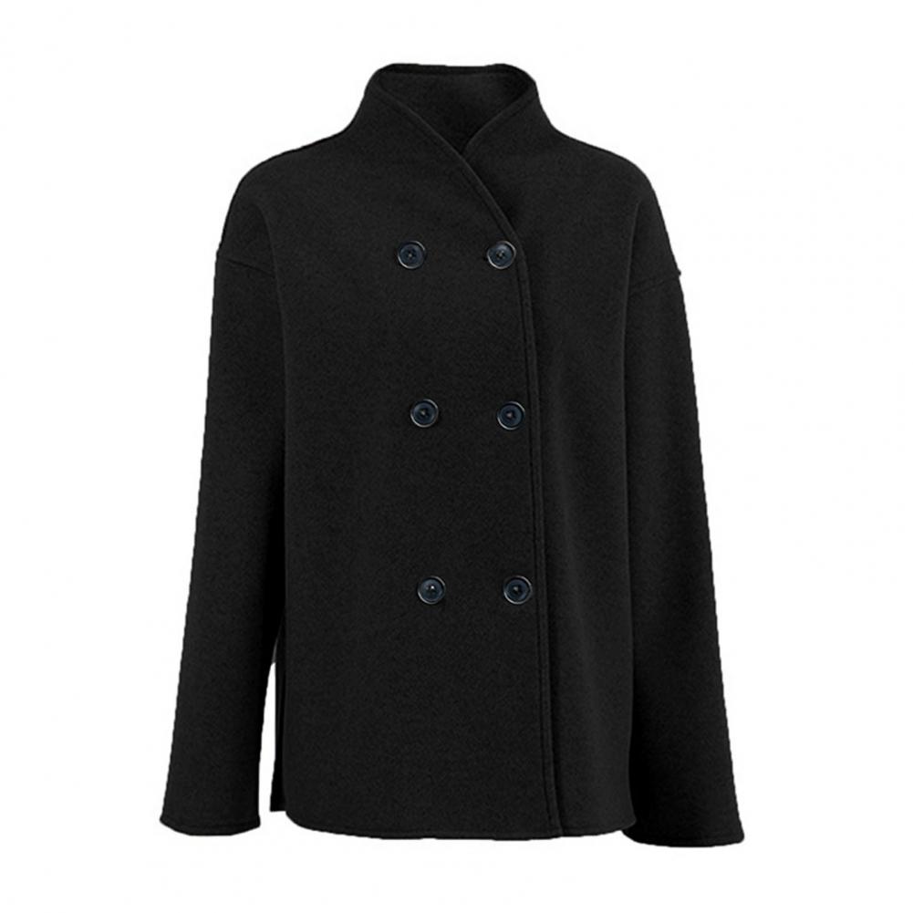 Women's Winter Cropped Wool Co - Wool Coat Peacoat のレビューと価格
