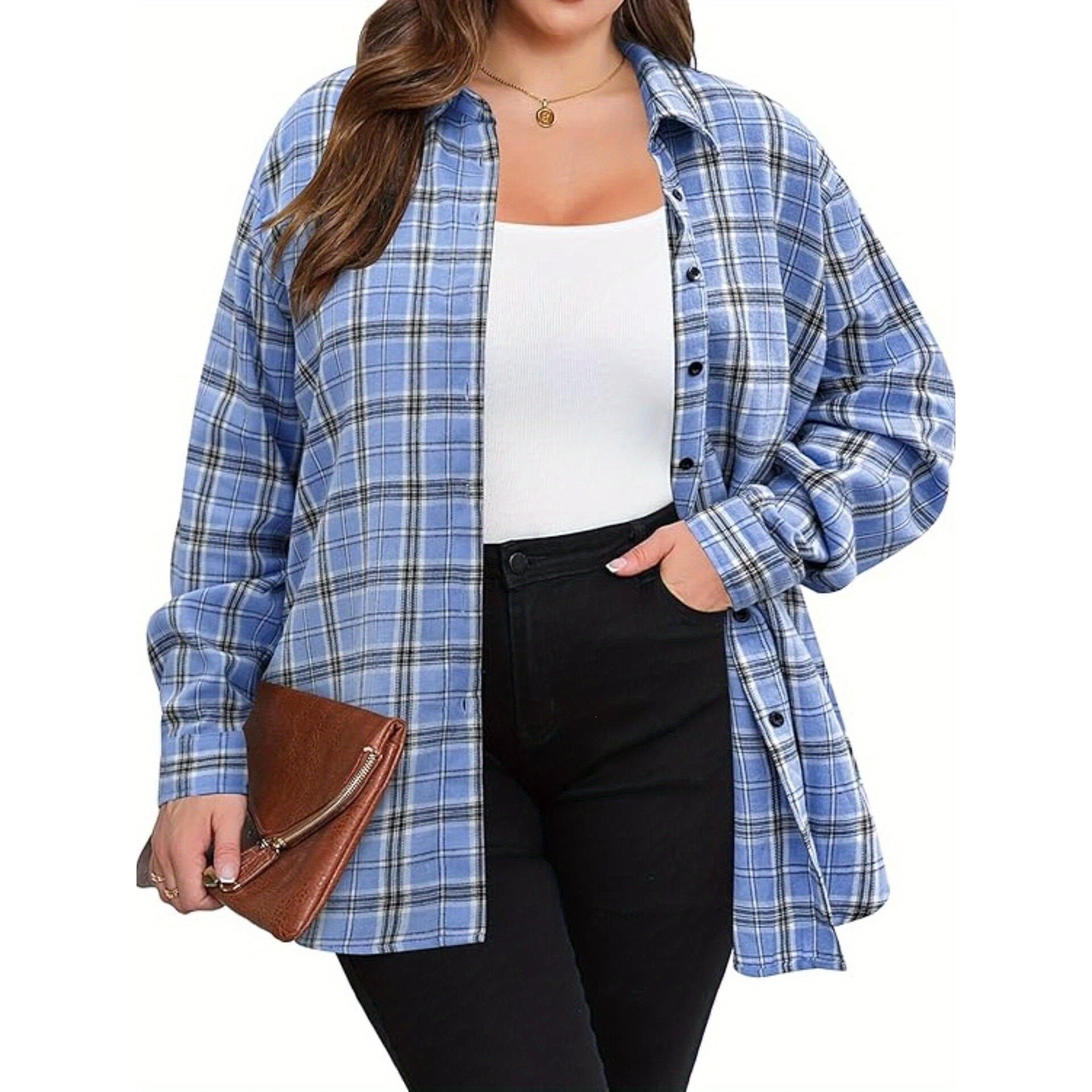Warm Flannel Plaid Shirt Women - Flannel Shirt Lined のレビューと価格