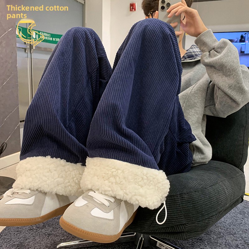Men's Thickened Fleece Lined C - Corduroy Pant Warm のレビューと価格