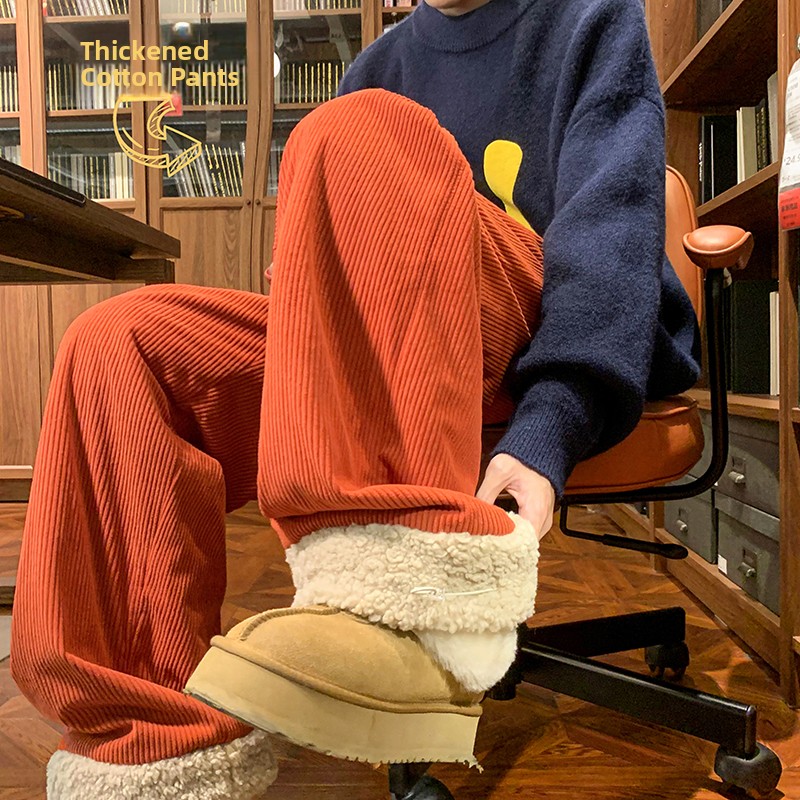 Men's Thickened Fleece Lined C - Corduroy Pant Warm のレビューと価格