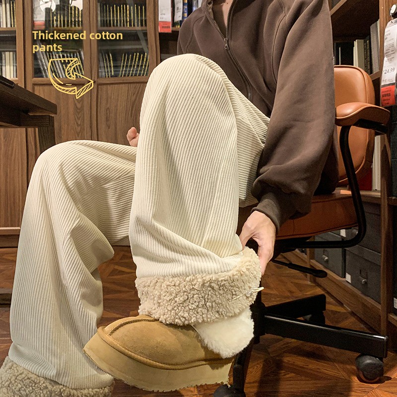 Men's Thickened Fleece Lined C - Corduroy Pant Warm のレビューと価格