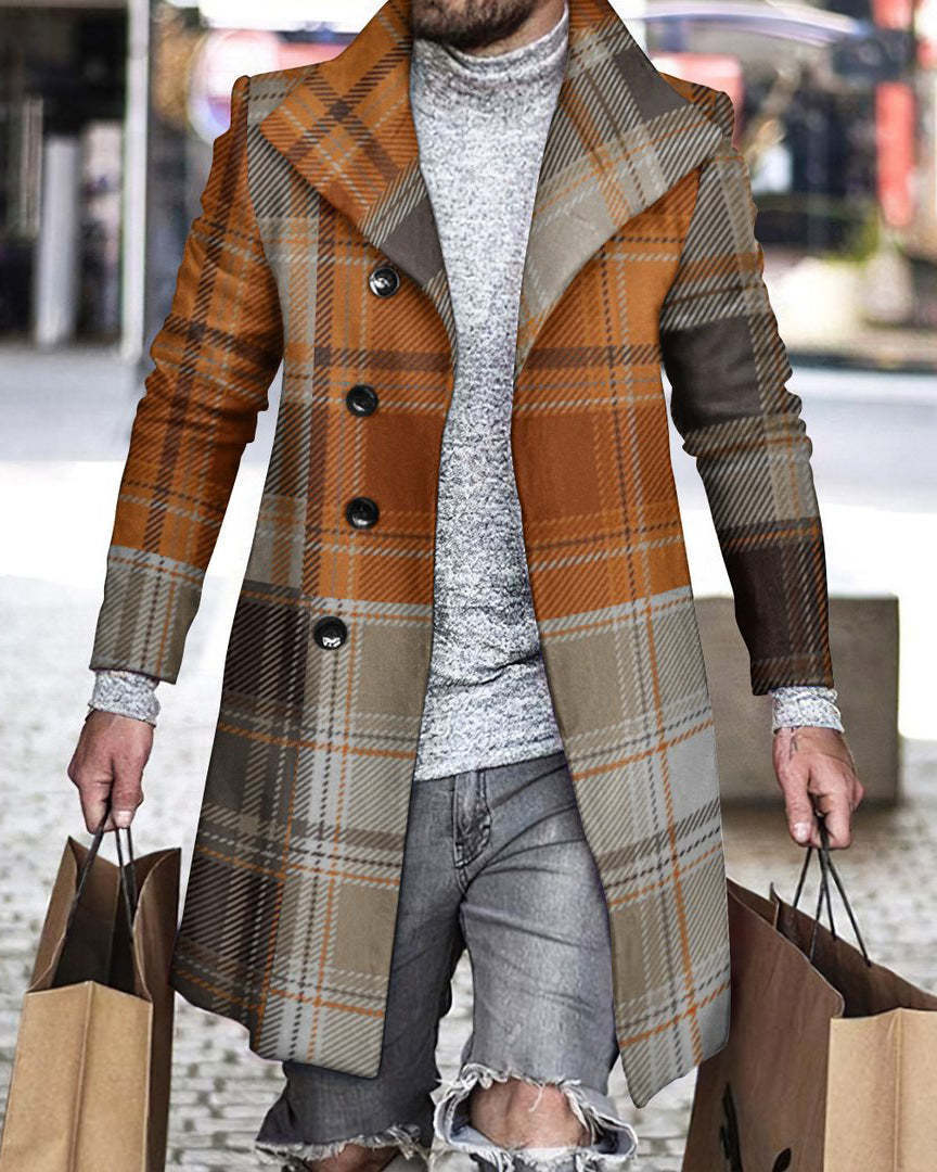 2025 Long Coat Men Mens Wool J - Wool Coat Peacoat のレビューと価格