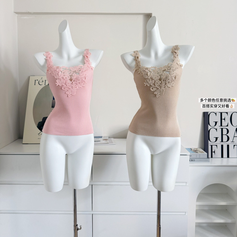 Sexy Lace Trim Camisole Top Ho - Flannel Shirt Lined のレビューと価格