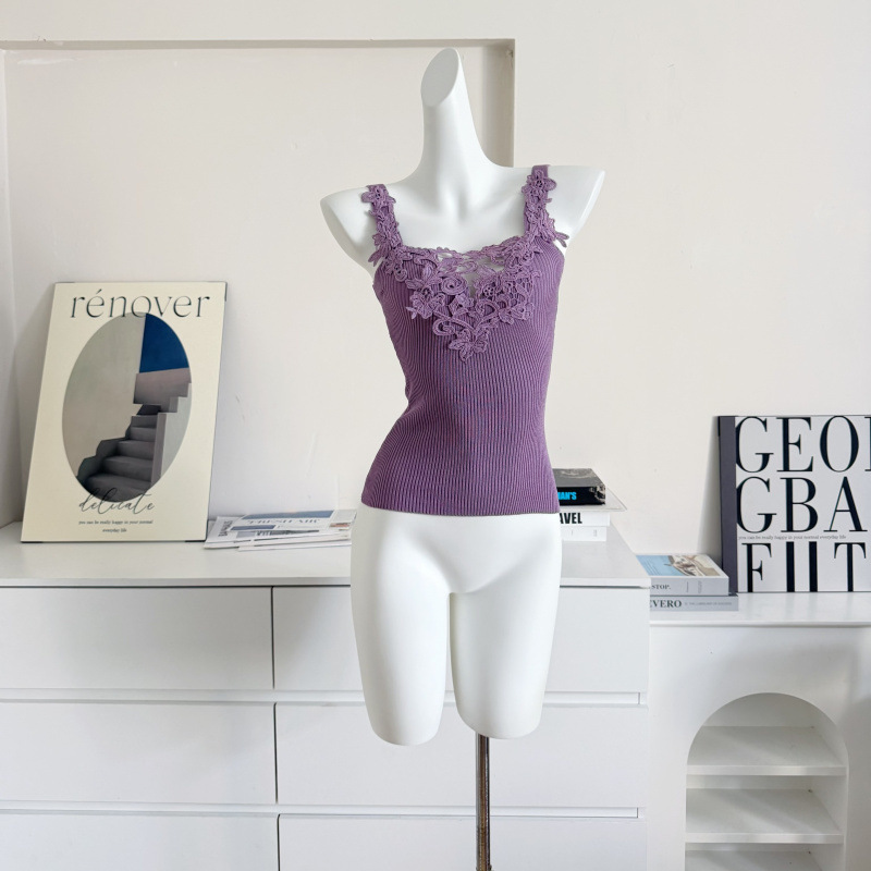 Sexy Lace Trim Camisole Top Ho - Flannel Shirt Lined のレビューと価格