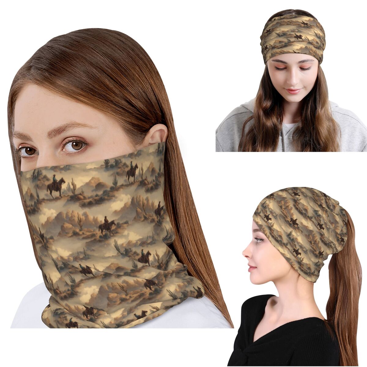 Cowboy In Desert Western Lands - Knit Beanie Hat Warm のレビューと価格