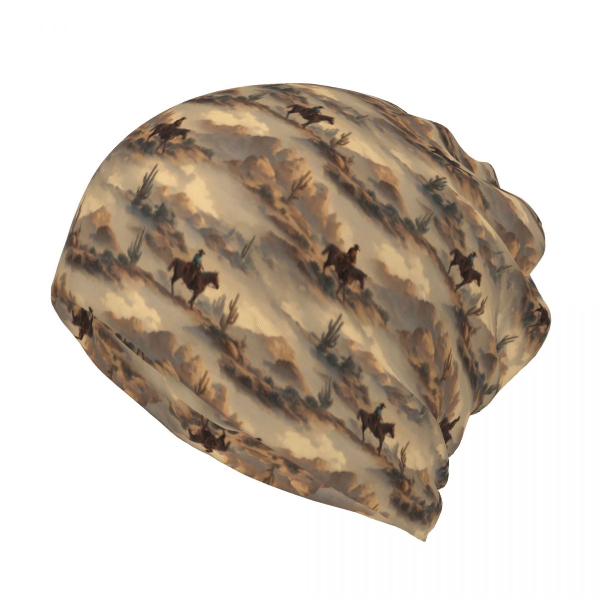 Cowboy In Desert Western Lands - Knit Beanie Hat Warm のレビューと価格