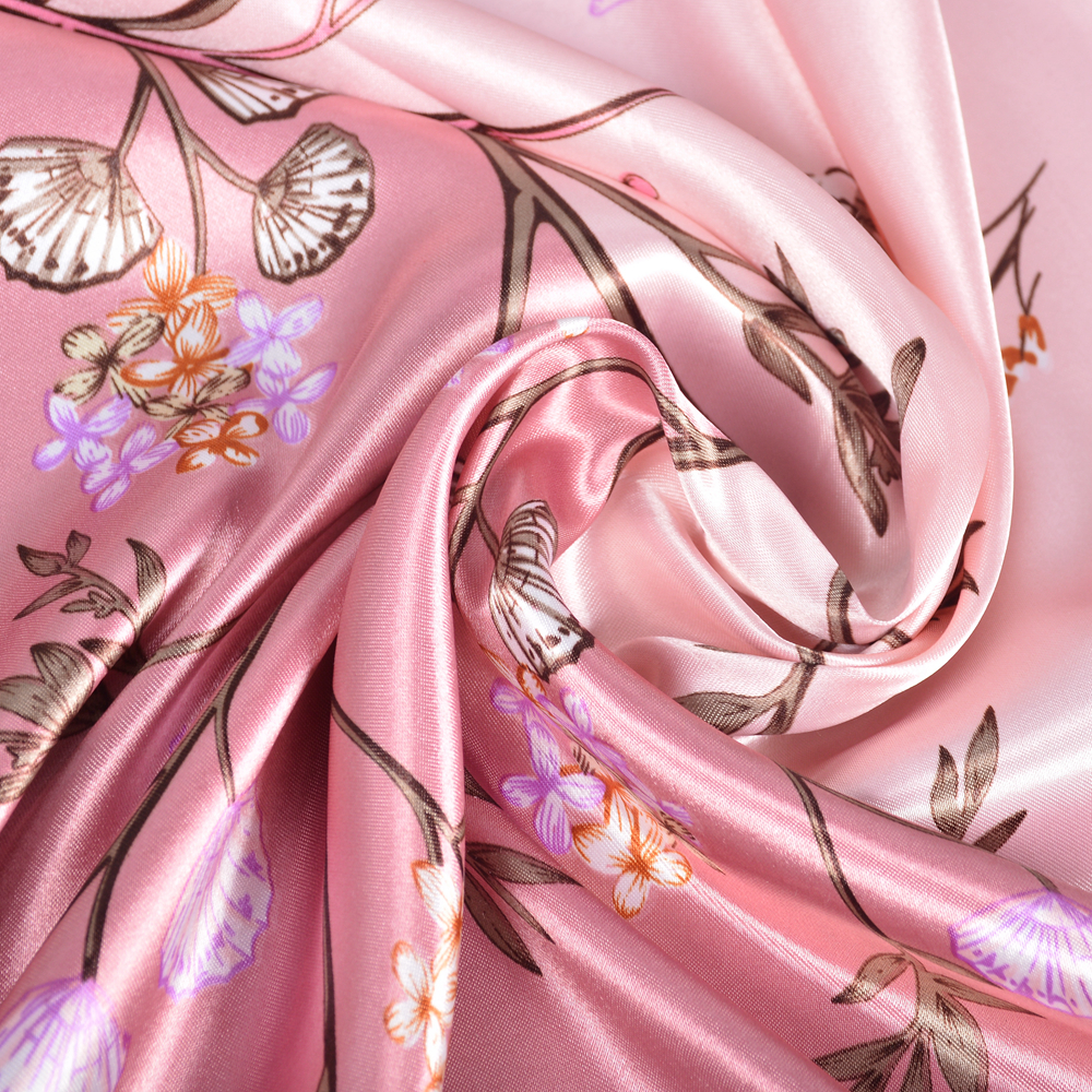 BYSIFA| Pink New Silk Shawl Sc - Shawl Wrap Winter のレビューと価格