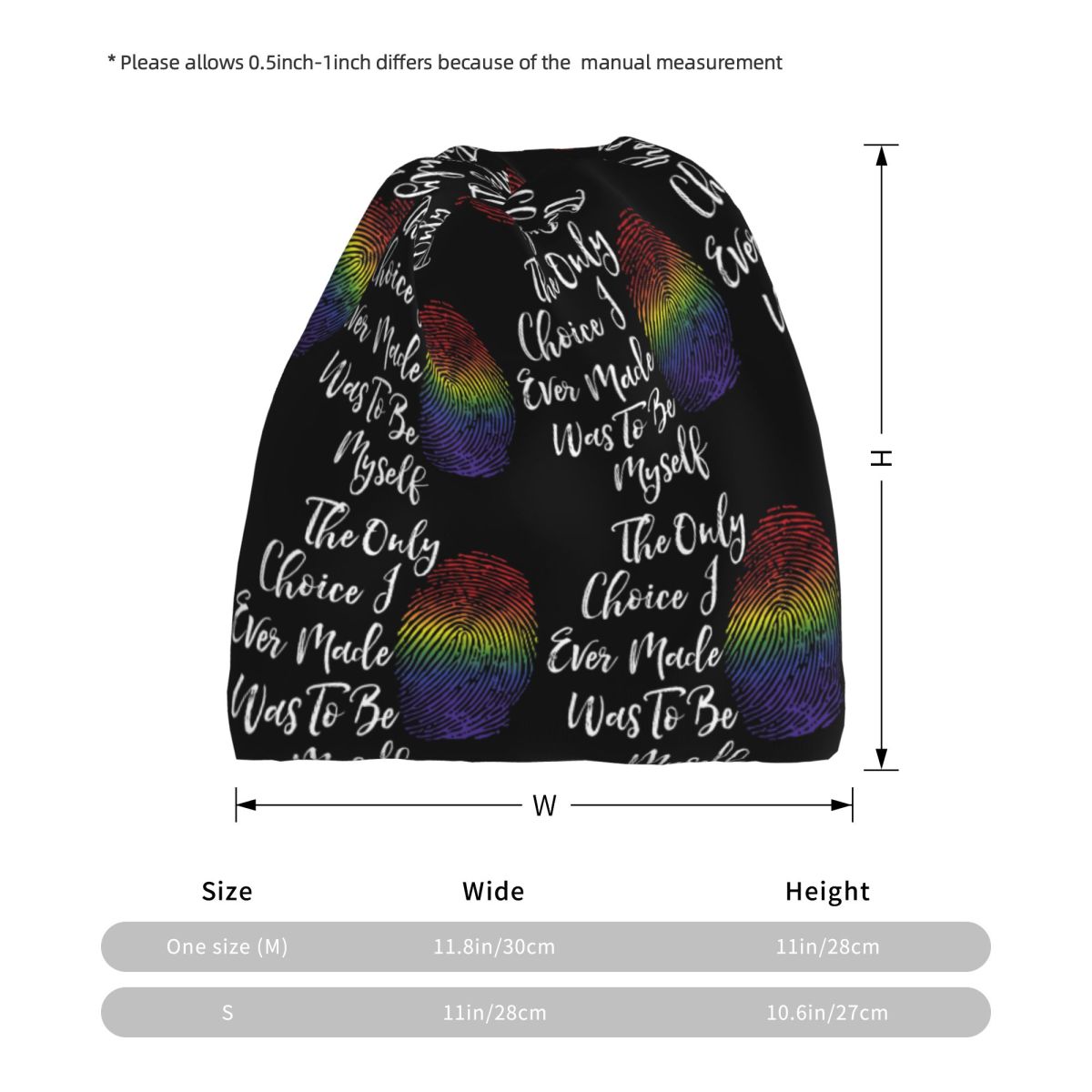 Faux Glitter Rainbow Pride Fla - Knit Beanie Hat Warm のレビューと価格