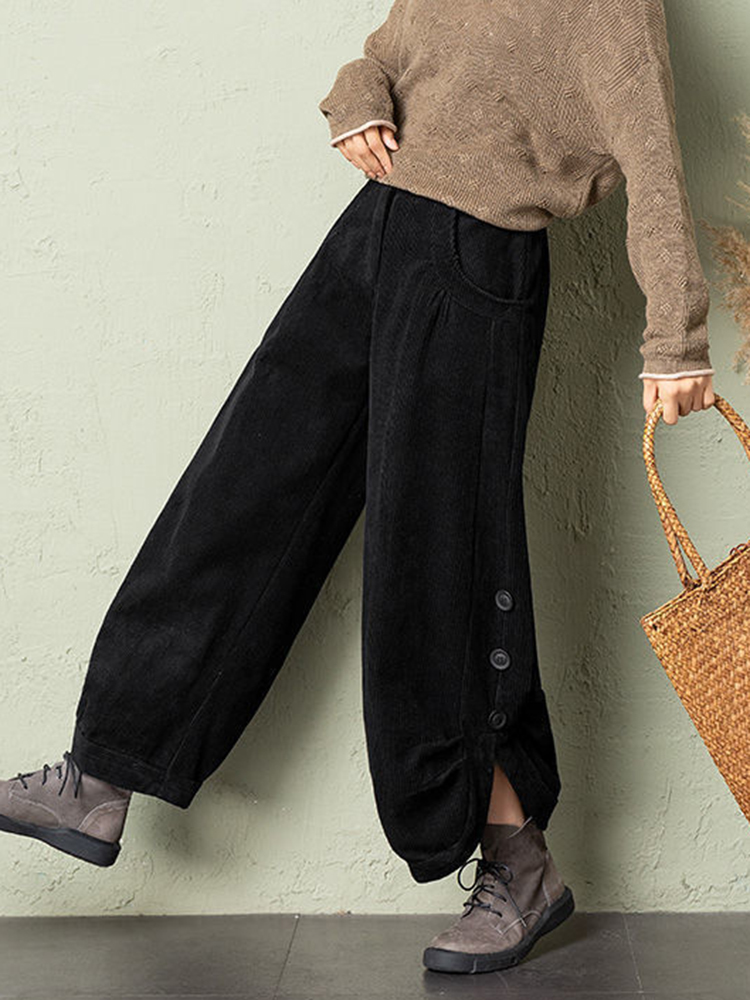 Korean Corduroy Women Pants Fa - Corduroy Pant Warm のレビューと価格