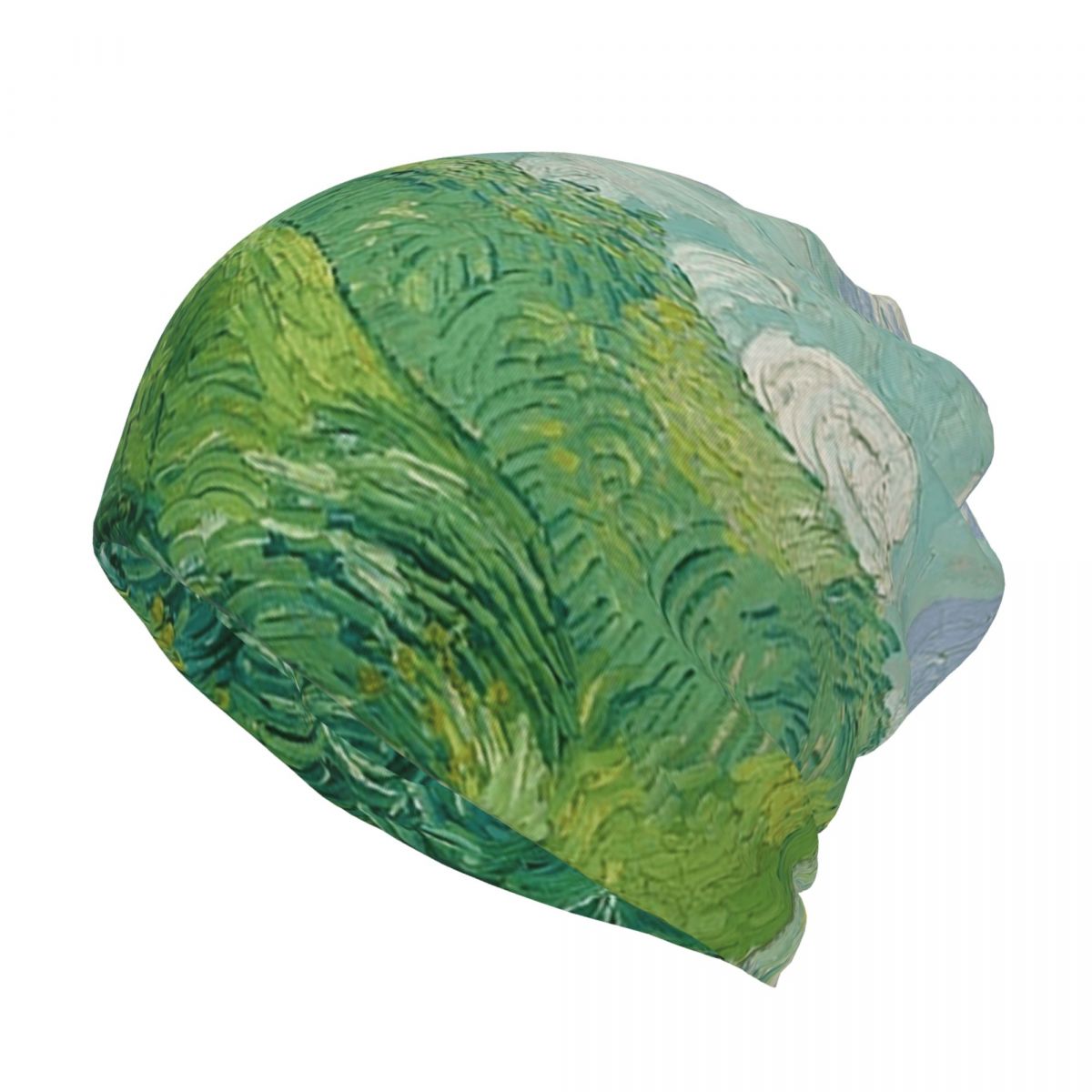 Green Wheat Fields, Auvers, Vi - Knit Beanie Hat Warm のレビューと価格