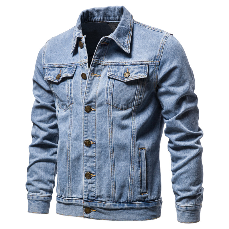2025 Autumn Men Solid Denim Ja - Down Jacket Packable のレビューと価格