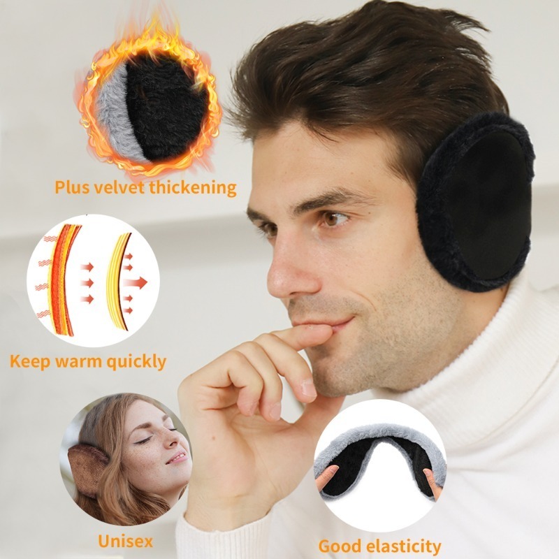 Thicken Fur Earmuffs Men Women - Winter Headband Fleece のレビューと価格