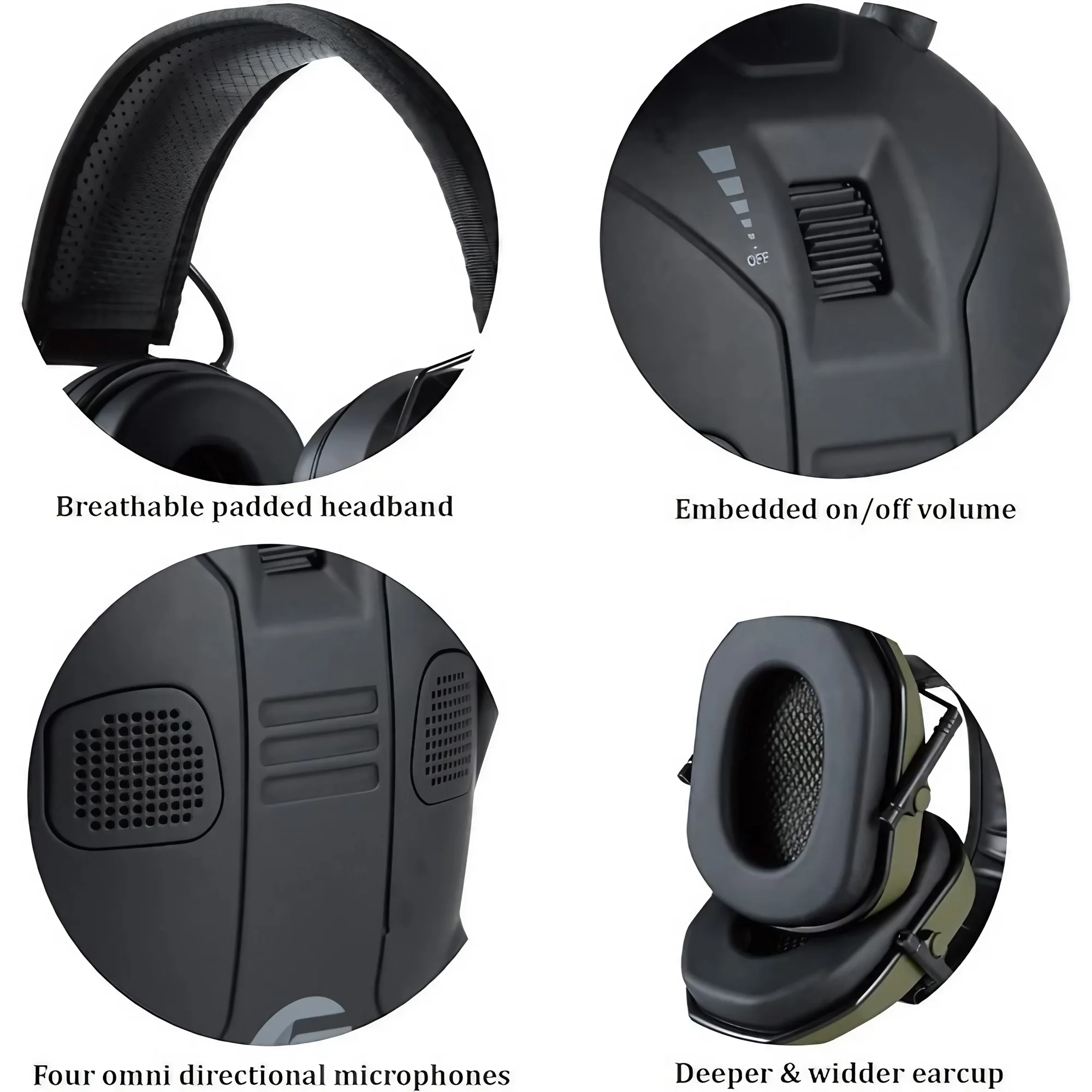 Foldable Tactical Noise Cancel - Earmuffs Foldable のレビューと価格