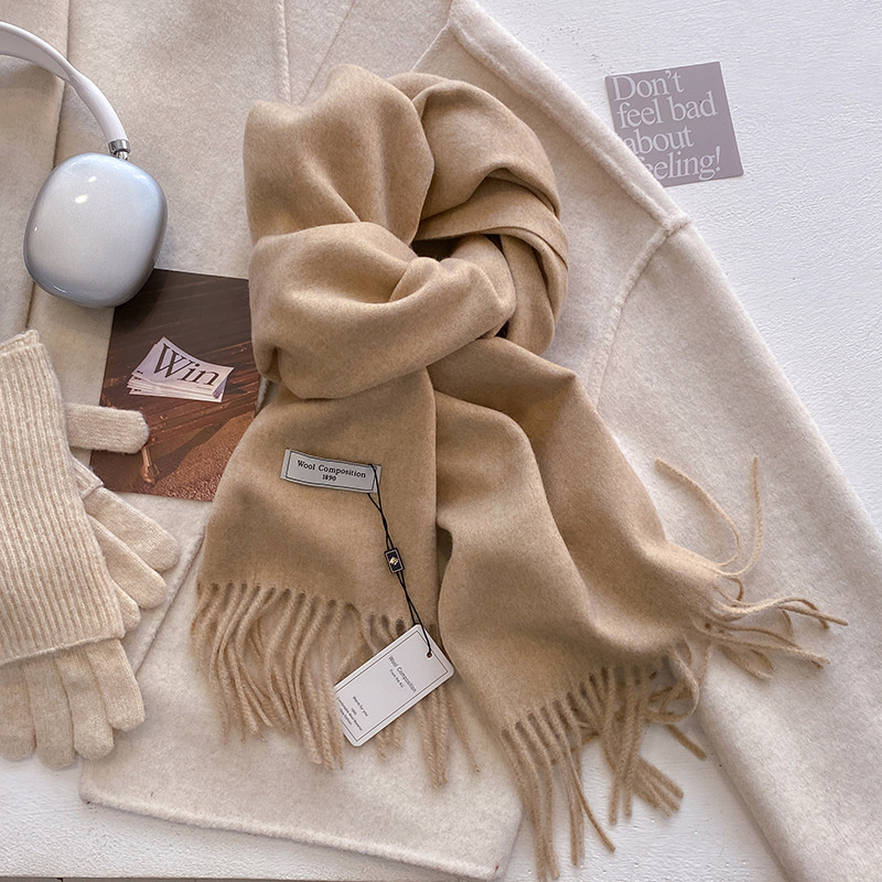 2024 Winter Wool Scarf For Wom - Cashmere Pashmina Wrap のレビューと価格