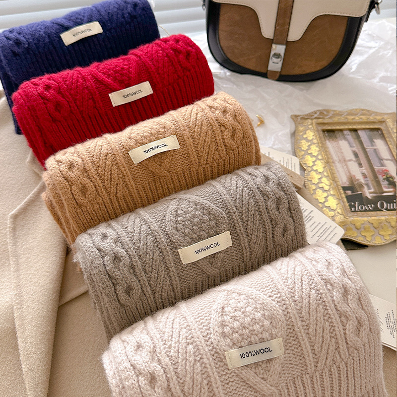 Luxury 100% Wool Scarf Women M - Shawl Wrap Winter のレビューと価格