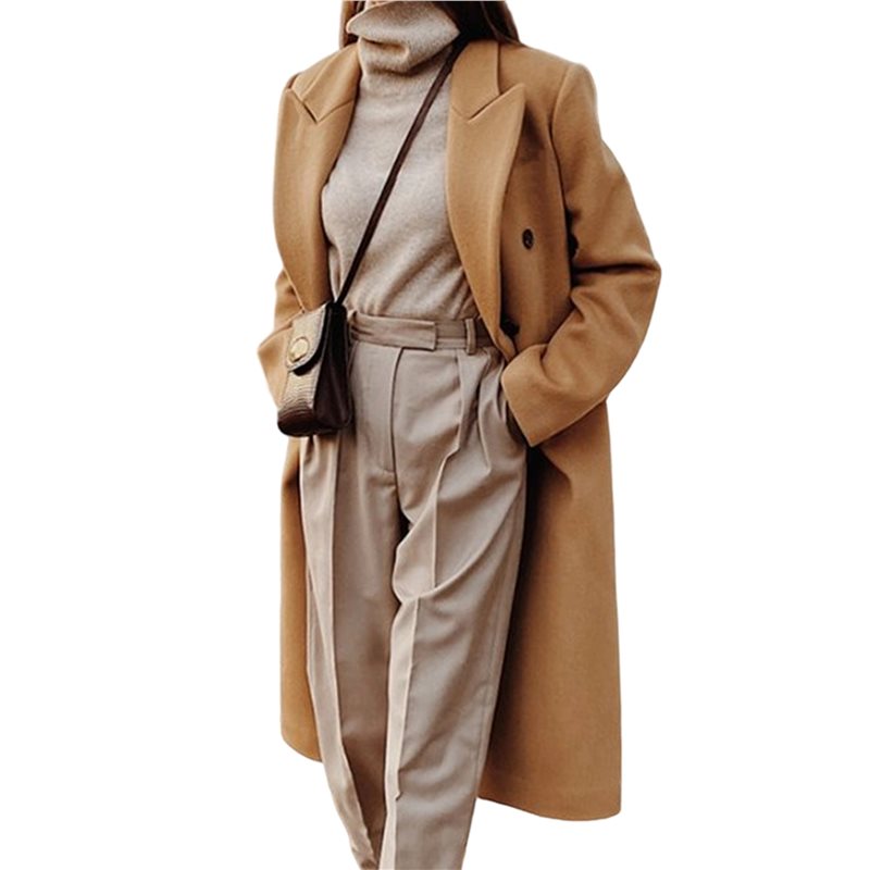 A24F-Womens Long Wool Coats Fa - Wool Coat Peacoat のレビューと価格