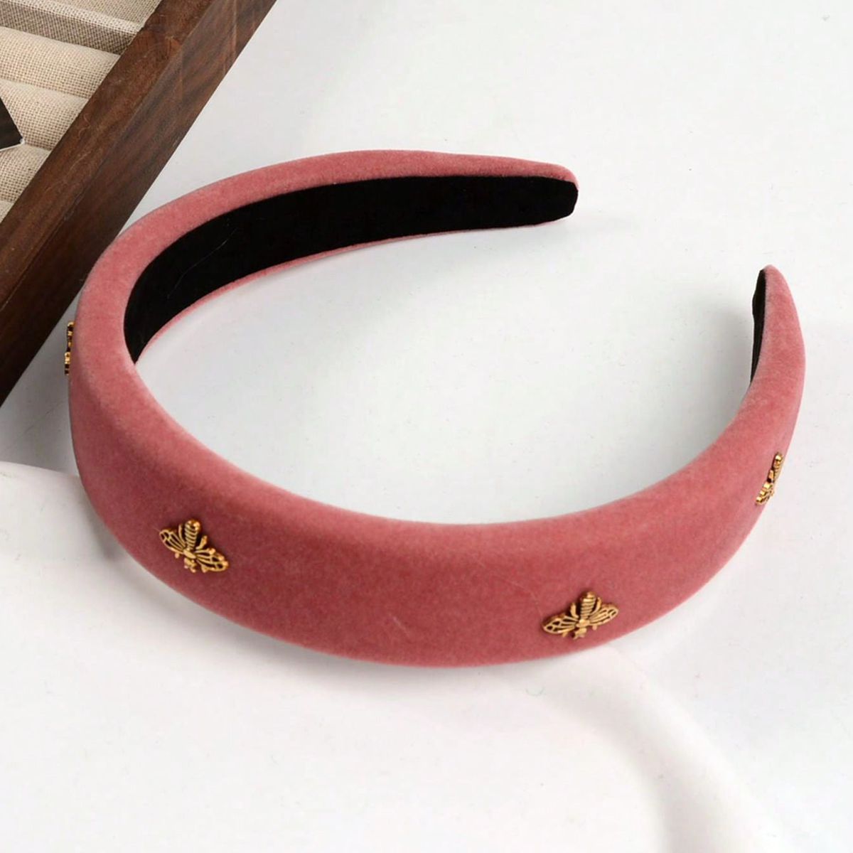 Little Bee Black Velvet Headba - Winter Headband Fleece のレビューと価格