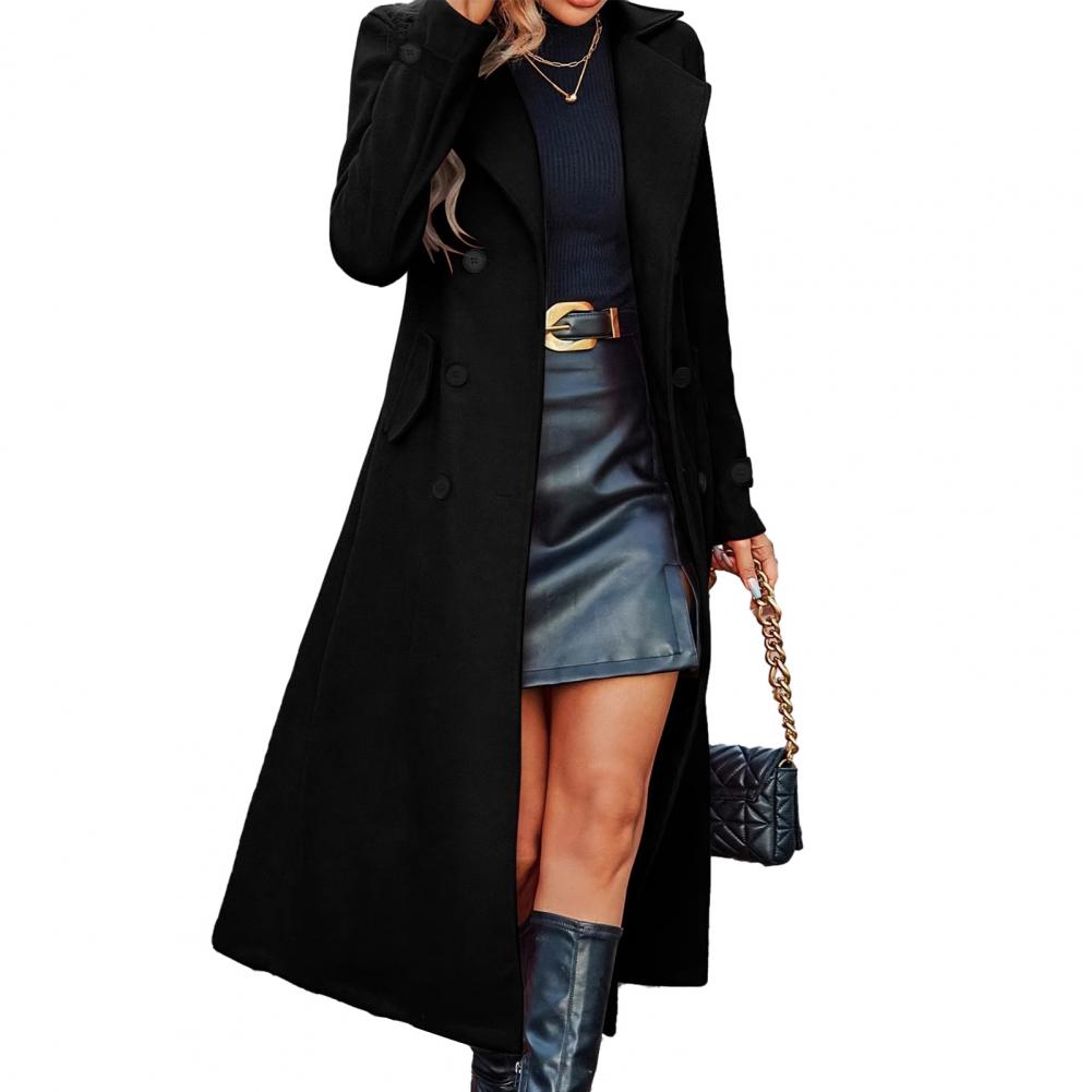 Autumn Coat Women's Long Wool  - Wool Coat Peacoat のレビューと価格