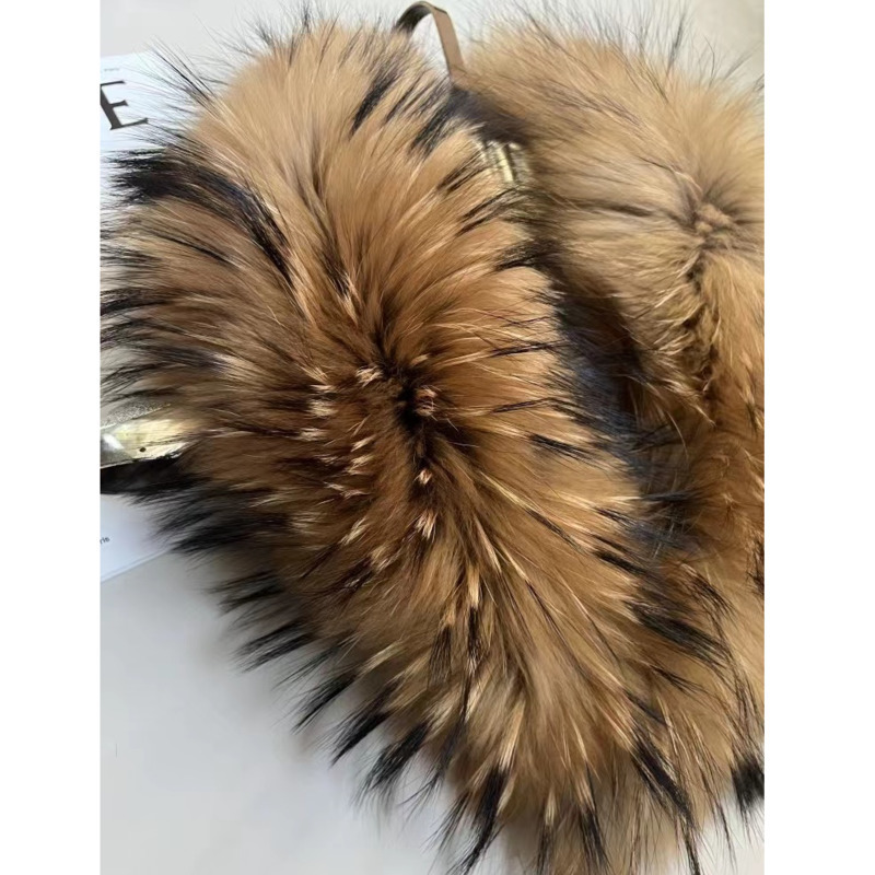 Raccoon Fur Collar Female Wint - Shawl Wrap Winter のレビューと価格