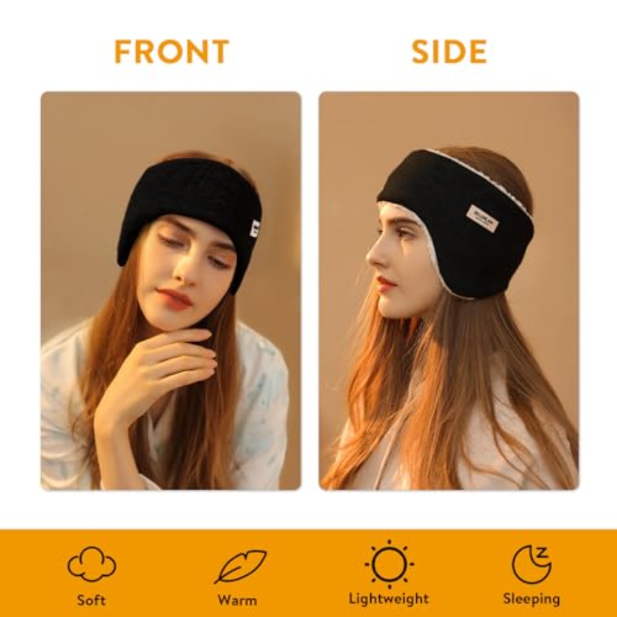 Ear Warmer Fuzzy Fleece Lined  - Winter Headband Fleece のレビューと価格
