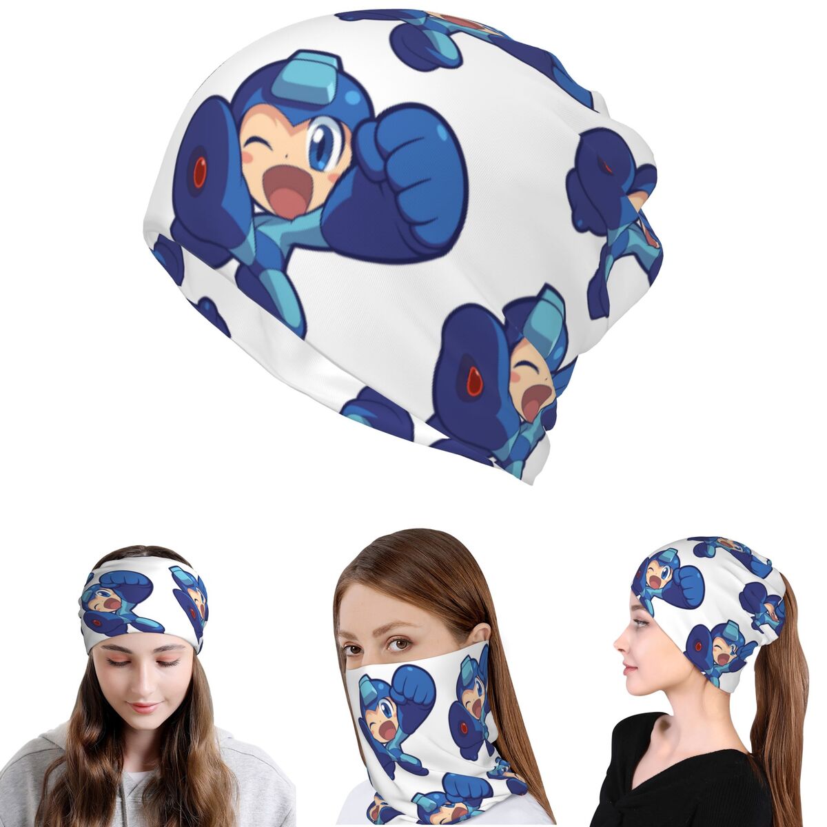 Megaman Video Game Mega Man Ba - Knit Beanie Hat Warm のレビューと価格