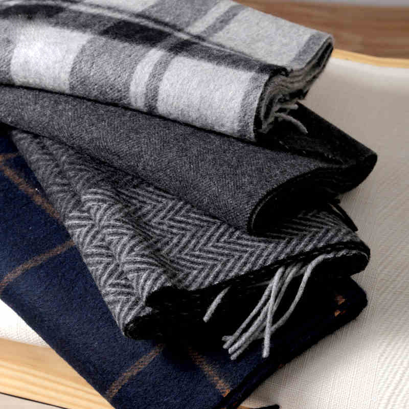Pashmina Scarf Men Winter Stri - Wool Scarf Men のレビューと価格