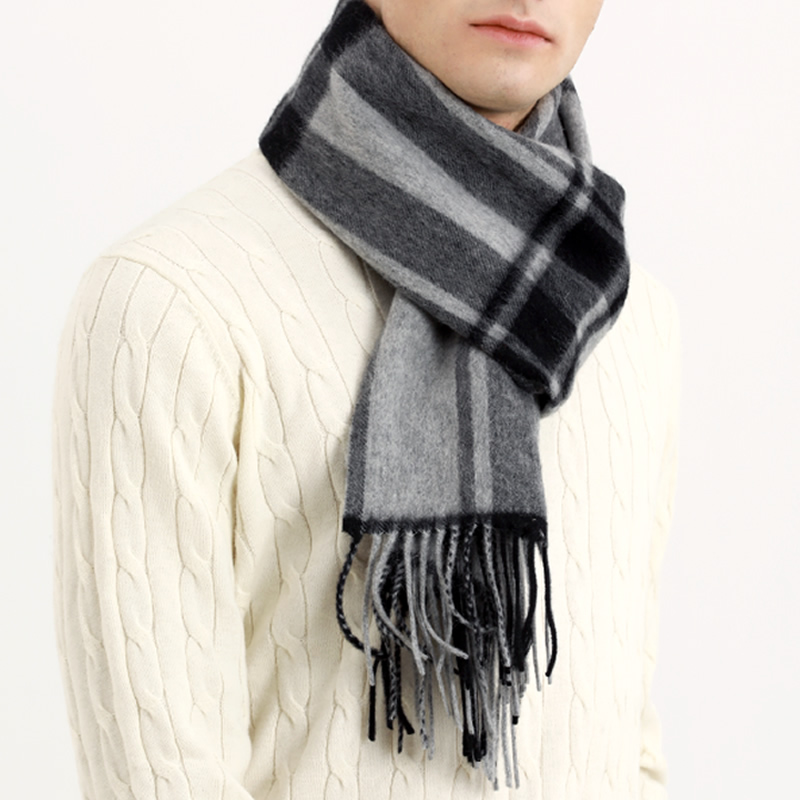 Pashmina Scarf Men Winter Stri - Wool Scarf Men のレビューと価格