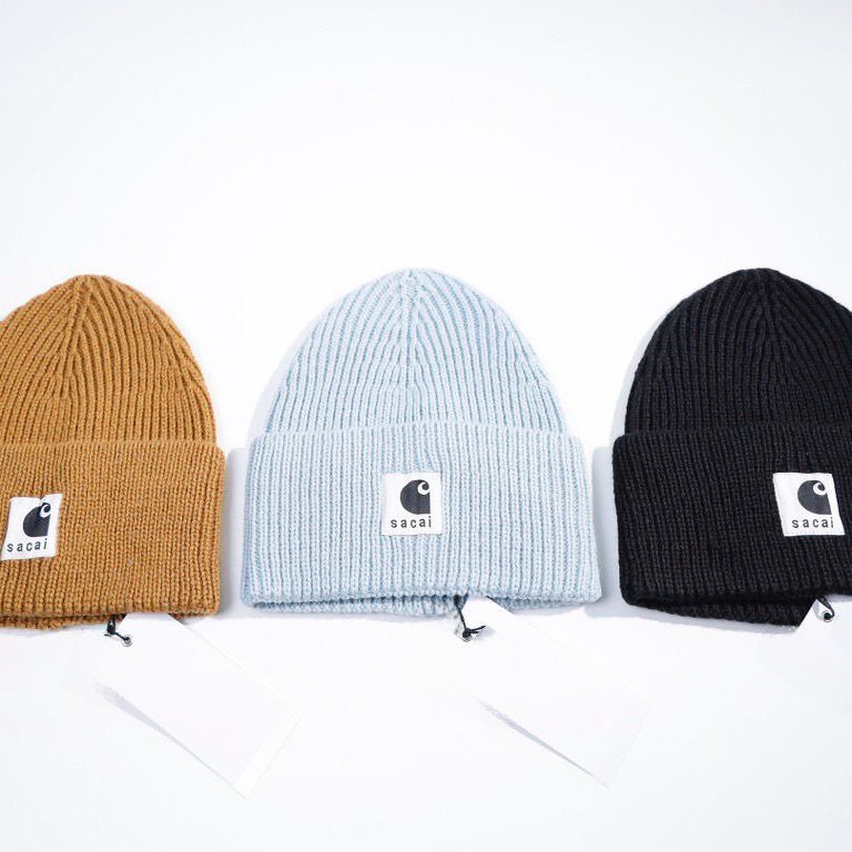 Vuu Sacai Collaborative Patchw - Knit Beanie Hat Warm のレビューと価格