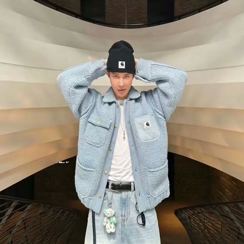 Vuu Sacai Collaborative Patchw - Knit Beanie Hat Warm のレビューと価格