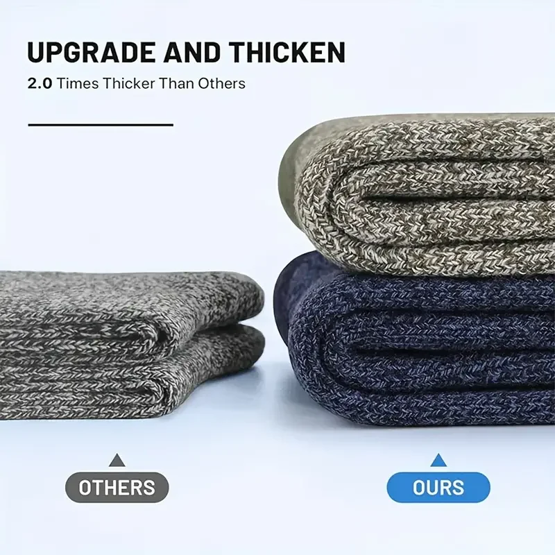 5 Pairs Merino Wool Socks for  - Thermal Sock Wool のレビューと価格