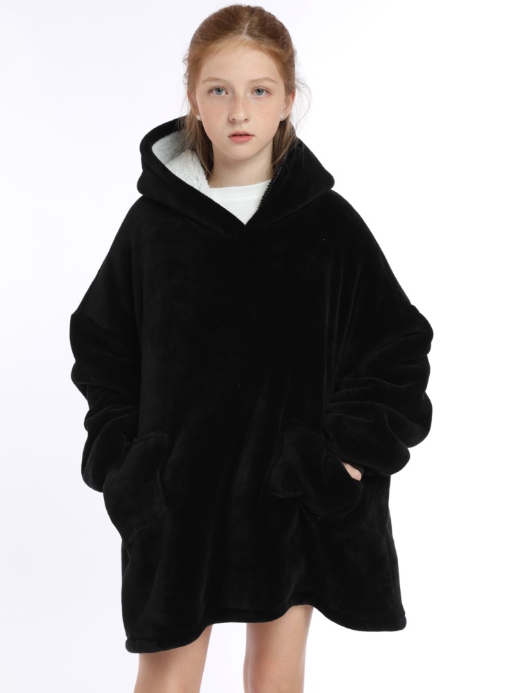 Winter Sherpa Blanket Teens Ho - Sherpa Hoodie Fleece のレビューと価格