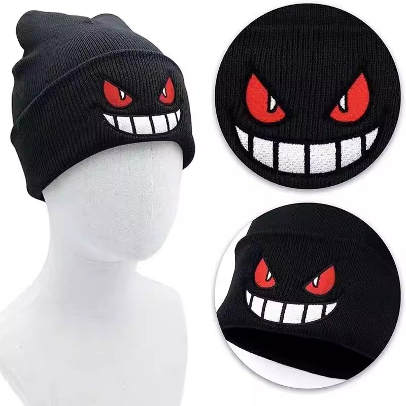 Anime Pokemon Gengar Cute Cart - Knit Beanie Hat Warm のレビューと価格