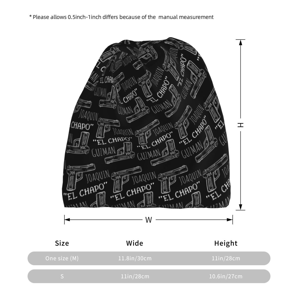 Joaquin El Chapo Guzman Narcos - Knit Beanie Hat Warm のレビューと価格